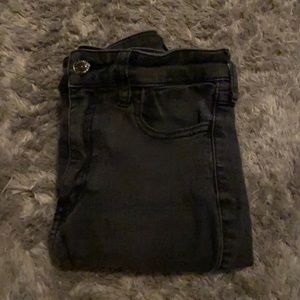 black ripped jeans